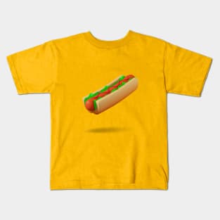 3D Hot Dog Kids T-Shirt